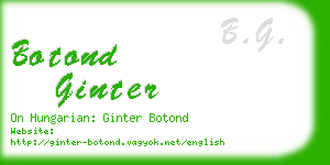 botond ginter business card